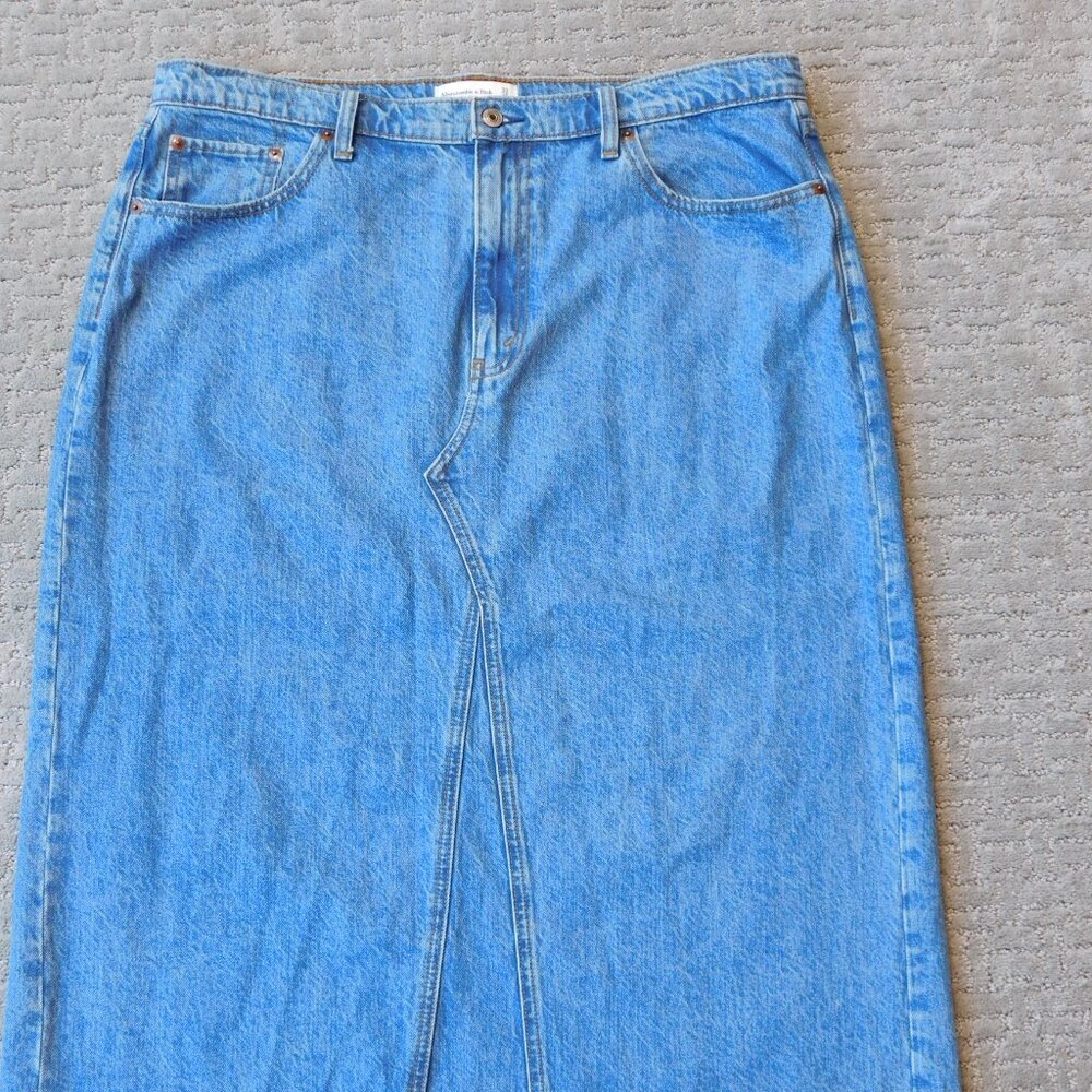 Abercrombie & Fitch Blue Maxi Skirt - Picture 3 of 7